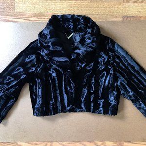 WHBM Faux Fur Short Evening Jacket